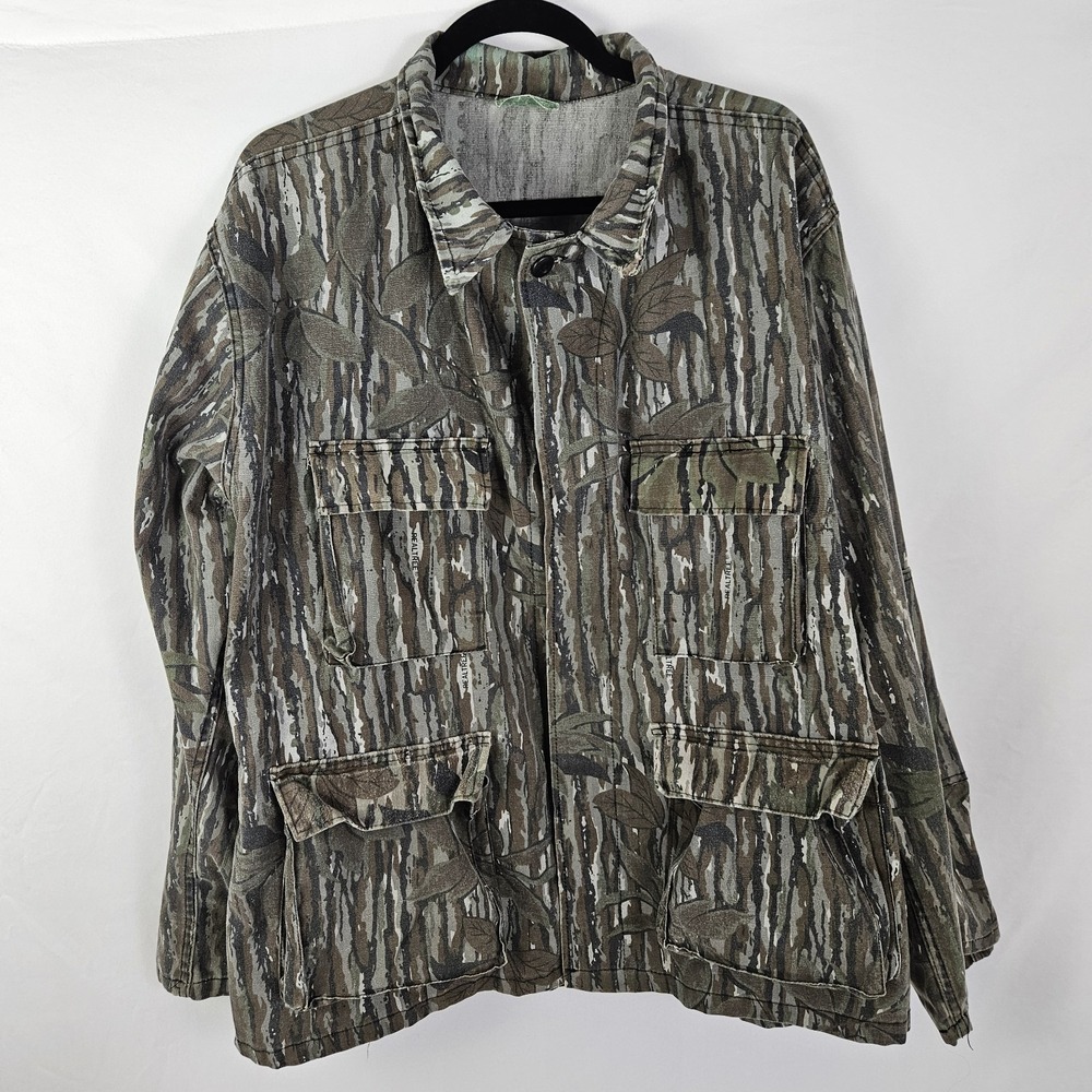 Vintage Realtree Original Bark Camo Jacket XL Made In USA